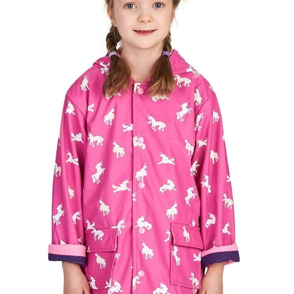 Hatley Unicorn Snap Rain Jacket Coat - Picture 1 of 9